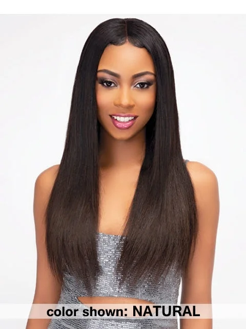 Human hair braided wigs for a luxurious feelJanet Collection Unprocessed Hair Sleek & Natural STRAIGHT Weave Color