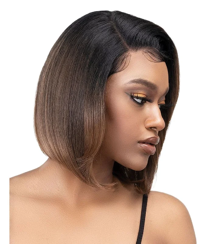 Synthetic lace wig with a heat - resistant formulaJanet Melt HD Lace Part Wig - Sarai