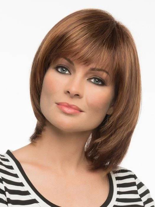 Bob wig with a curly fringe for a playful and youthful vibeJasmine Wig by Envy | Synthetic (Mono Top)