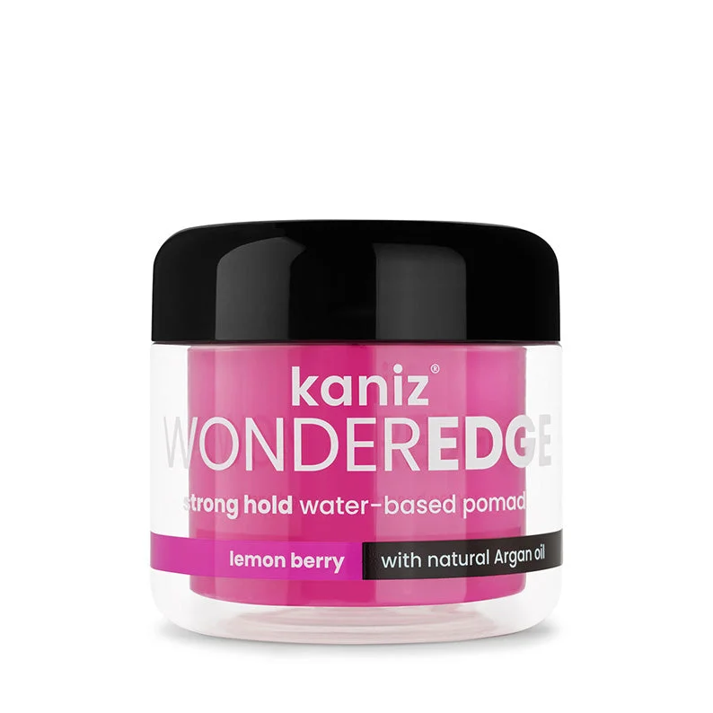 Lace wig with a curly texture for a bold and stylish choiceKANIZ Wonder Edge water based Pomade [Lemonberry] 4oz