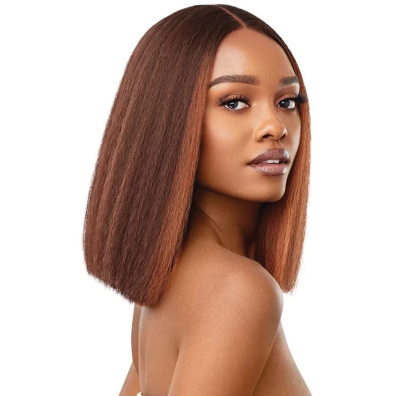 Synthetic bob wig with a natural - looking textureOutre Lace Front Wig Annie Bob Wig - 12"