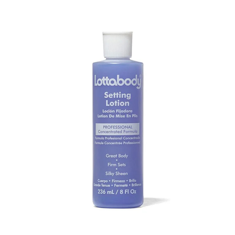 Lace wig with a platinum - blonde color for a bold and trendy lookLOTTABODY Setting Lotion (Blue) 8oz