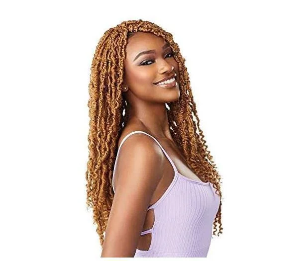 Colored braided wigs with a rainbow ombre effectLULUTRESS SB 3X PASSION LOCS 20" #2