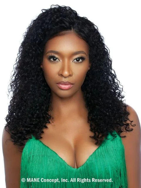 Lace wig with a straight texture for a sleek and minimalist lookMane Concept 100% Unprocessed Human Hair Trill 13x4 HD Lace Wig - MALAYSIAN CURL 24"-32"  (TRFL230624-32)