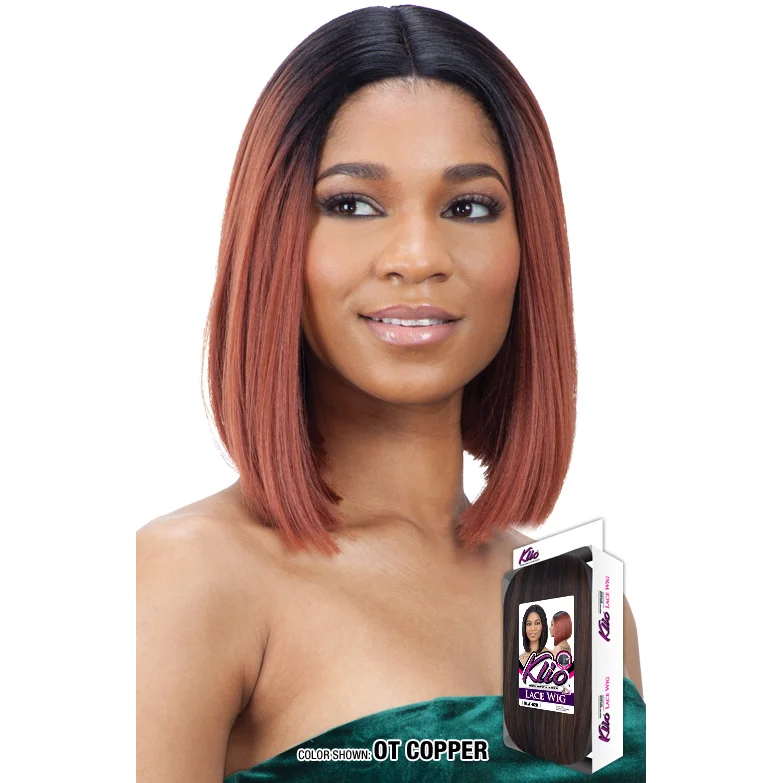 Lace wig with a middle - part for a classic and elegant styleModel Model Klio Synthetic Lace Front Wig - KLW-020 (2, 613 & OT27 only)