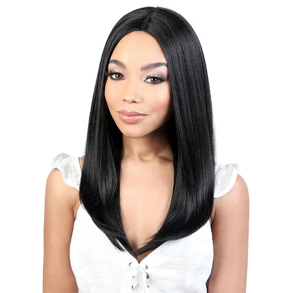 Lace wig with a side - part for a more flattering lookMOTOWN TRESS DEEP PART LACE FRONT WIG FINE18 [LDP-FINE18]