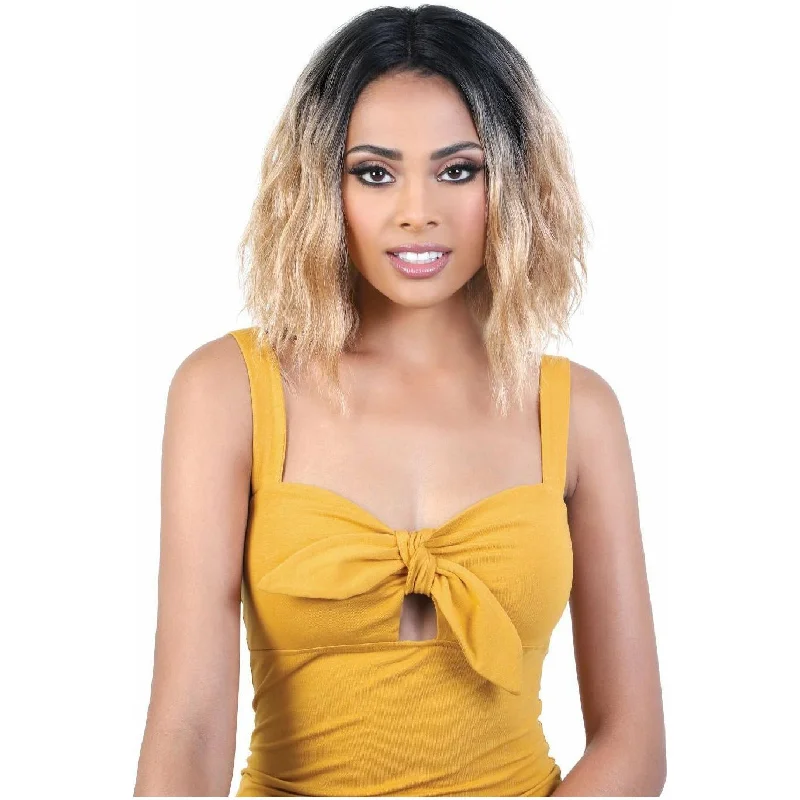 Lace wig with a wavy texture for a beachy lookMotown Tress Deep Part Synthetic Swiss Lace Front Wig – LDP-Boss