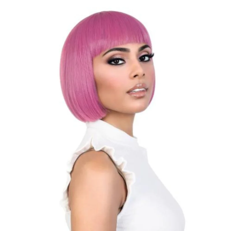 Bob wig with a blunt cut for a modern and edgy styleMotown Tress Go Girl Curlable Wig- Yoyo