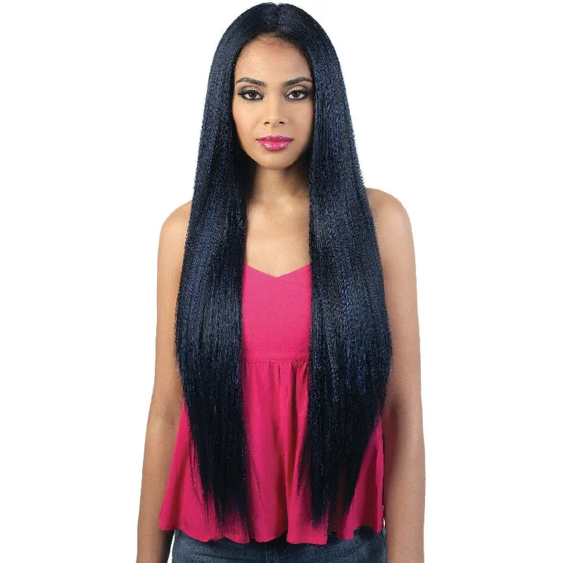 Lace wig with a silk - base cap for a comfortable and smooth feelMotown Tress Human Hair Blend 360° Lace Front Wig – HB360L.Ace (OT27, OT30, OT613 only)