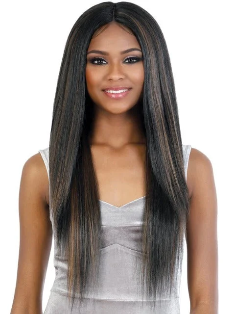 Full - lace wig with a natural - looking hairline for a seamless appearanceMotown Tress Premium Human Hair Blend Glam Touch Lace Wig - HBL.FREE26 *BFCM