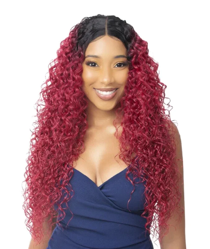 Lace wig with a silk - base cap for a comfortable and smooth feelNutique Illuze Lace Wig- Beach Curl 26"