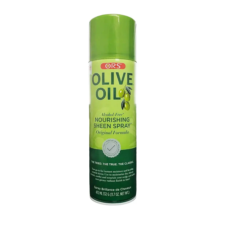 Lace wig with a pre - plucked hairline for a more natural lookORS Olive Oil Nourishing Sheen Spray Original 11.7oz