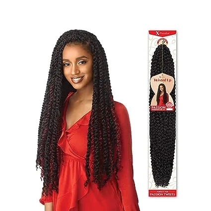 Synthetic braided wigs with a natural - looking textureOutre Crochet Braids X-Pression Twisted Up Passion Bohemian Curl 24"