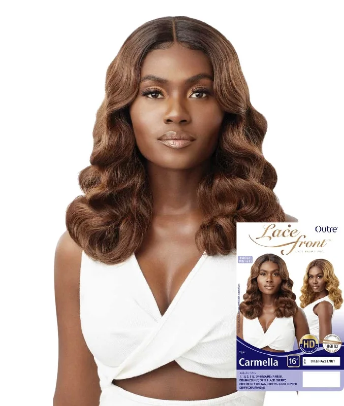 Lace wig with a wispy fringe for a soft and feminine lookOutre Lace Front Wig -Carmella