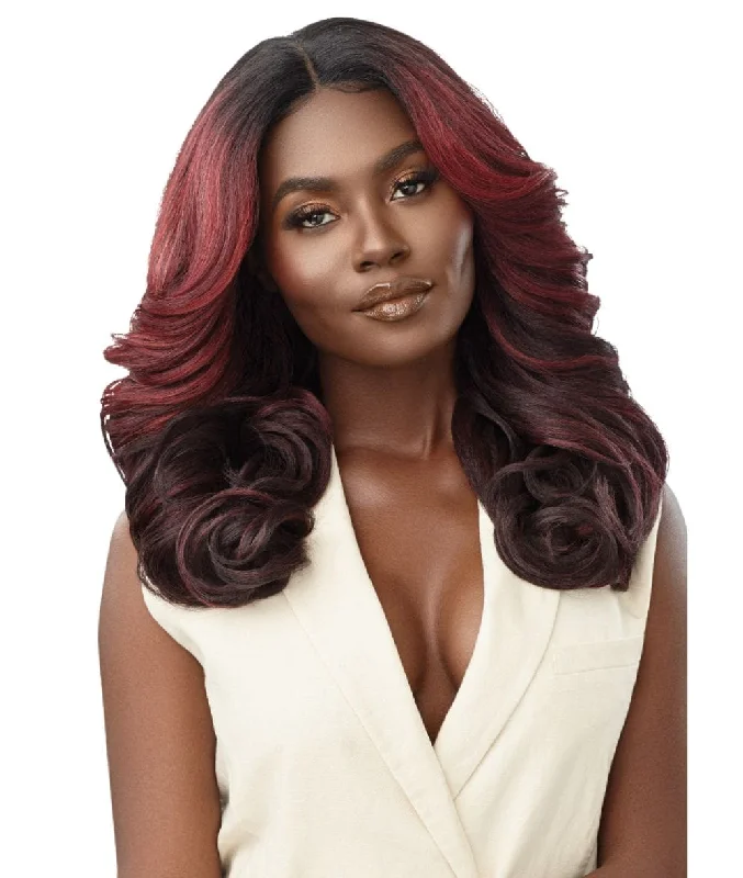 Lace wig with a middle - part for a classic and elegant styleOutre Lace Front Wig- Neesha 210