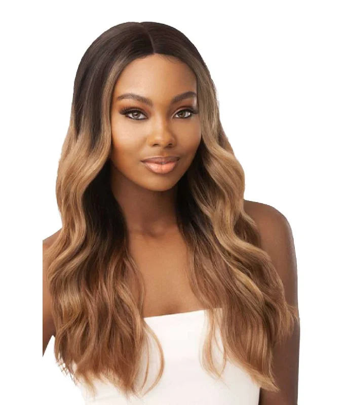 Lace wig with a honey - blonde color for a warm and sunny appearanceOutre Lace Front Wig - Stevie