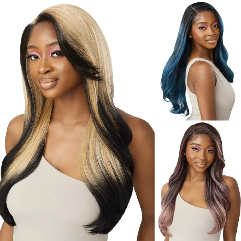 Lace wig with a pre - plucked hairline for a more natural lookOutre Melted Hairline Synthetic Lace Front Wig - Presley