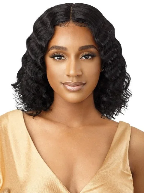 Adjustable - cap lace wig for a comfortable fitOutre Mytresses Gold Label 100% Unprocessed Human Hair Lace Front Wig - ARABELLA