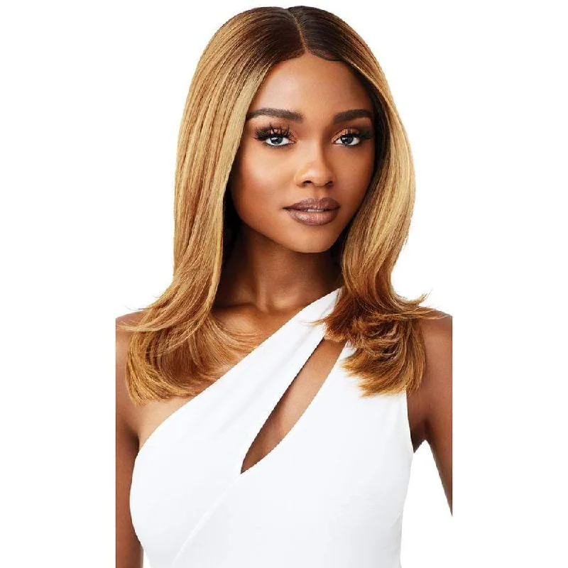 Lace wig with a pre - bleached knot for a natural - looking scalpOutre Melted Hairline Synthetic Lace Front Wig - Martina