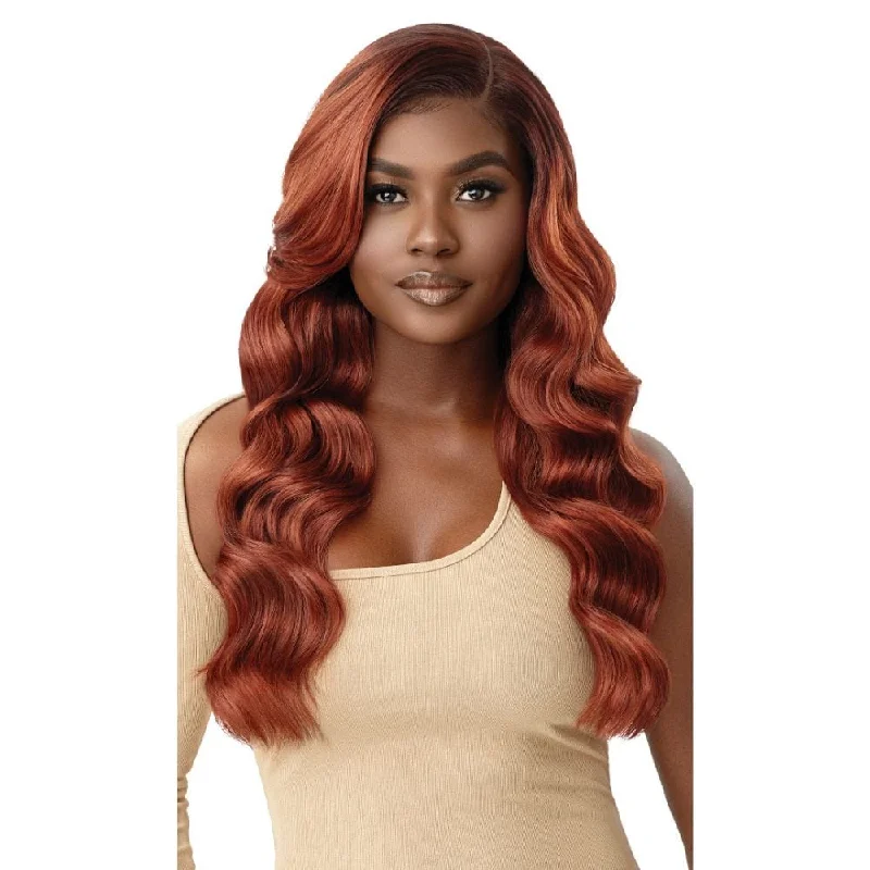 Lace wig with a straight texture for a sleek and minimalist lookOutre Synthetic Lace Front Deluxe Wig - Lumina