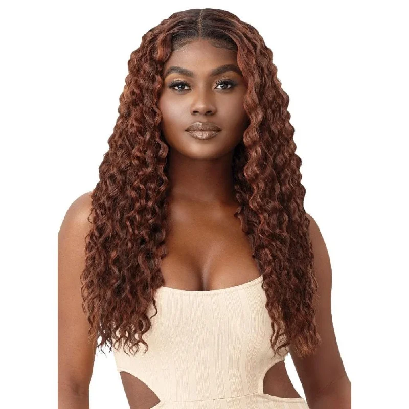 Synthetic lace wig with a heat - resistant formulaOutre Synthetic Lace Front Deluxe Wig - Secora