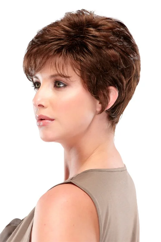 Bob wig with a balayage effect for a natural - looking color transitionBree Petite Pixie Wig by Jon Renau