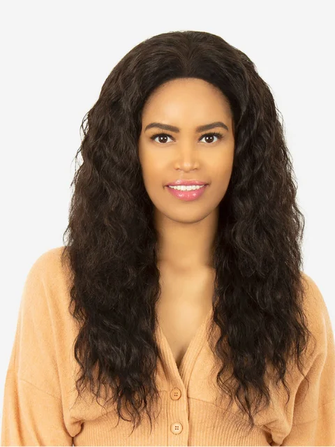 Lace wig with a 13x4 lace frontal for a wide - parting areaR&B Collection 100% Unprocessed Brazilian Virgin Remy Human Hair Lace Wig - H-NATURAL-C 24"