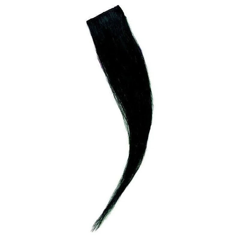 Colored wig with a pre - plucked hairline for a more natural lookRaven™ 10" Straight Human Hair Glam® Strips