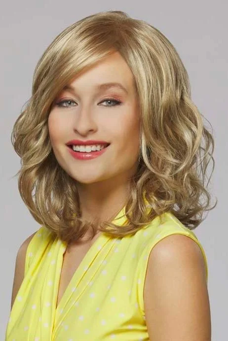 Lace wig with a wispy fringe for a soft and feminine lookSale - Henry Margu Wigs - Kendall (#4758) - Color: 10/613GR