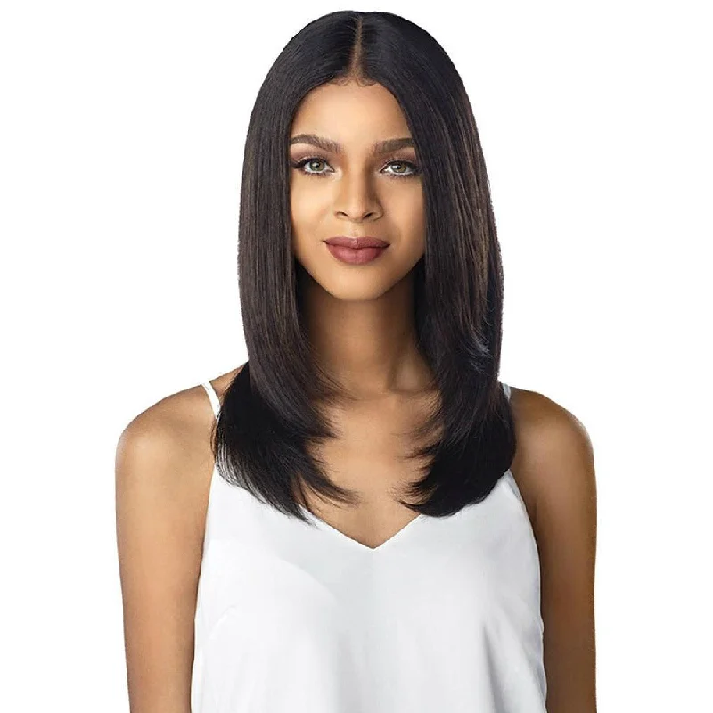 Lace wig with a honey - blonde color for a warm and sunny appearanceSensationnel 10A Unprocessed 100% Virgin Human Hair Lace Wig – Straight