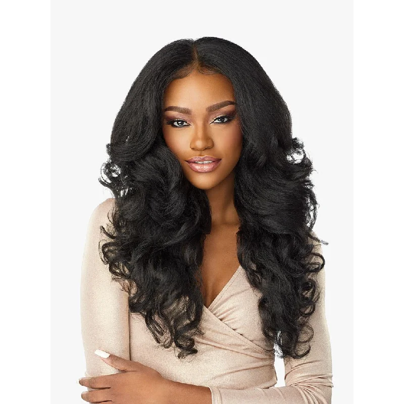 Lace wig in a chocolate - brown color for a rich and warm appearanceSensationnel Cloud 9 What Lace? Synthetic Swiss Lace Frontal Wig – Latisha