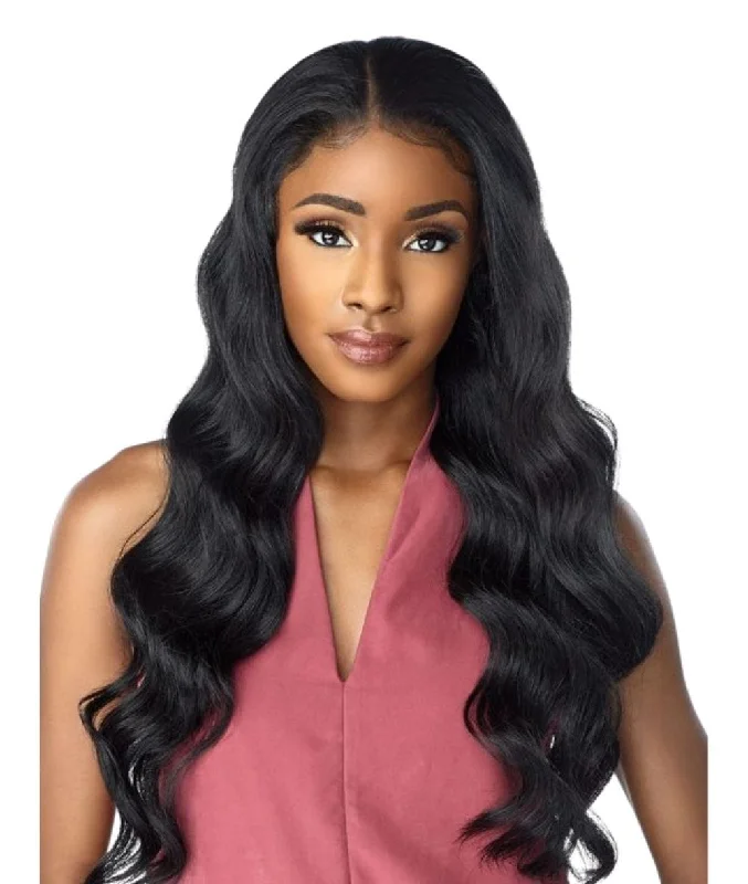 Lace wig with a pre - bleached knot for a natural - looking scalpSensationnel Cloud 9 What Lace? Swiss Lace Wig - Akeely Highbun