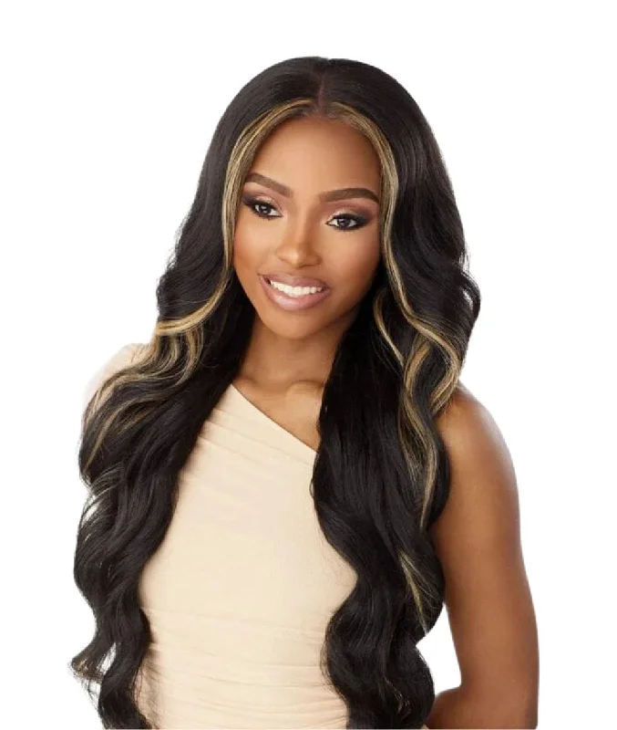 Lace wig with a wispy fringe for a soft and feminine lookSensationnel Cloud 9 What Lace Swiss Lace Wig- Estelle 27"