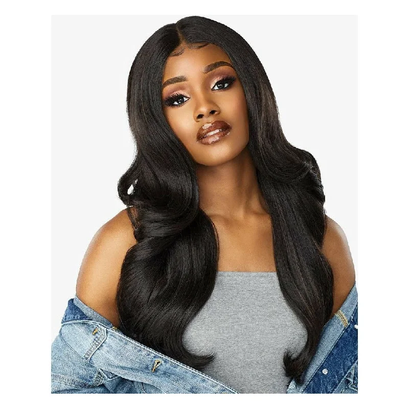 Lace wig with a pre - bleached knot for a natural - looking scalpSensationnel Empress Curls Kinks & Co. Synthetic Lace Front Edge Wig – Angel Face