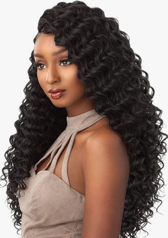 Braided wigs with a water - wave texture for a unique lookSENSATIONNEL FULLY-FOLDED LULUTRESS DEEP WAVE 18" #2