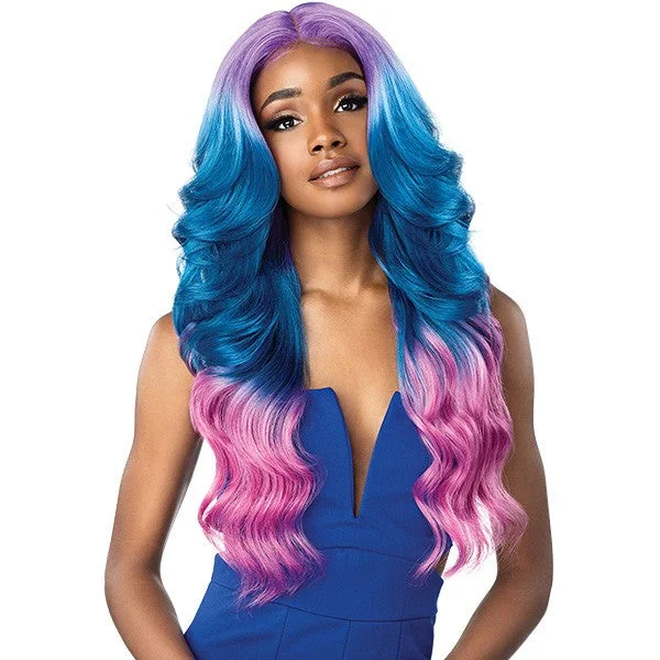 Lace wig with a pre - plucked hairline for a more natural lookSensationnel Synthetic Shear Muse Lace Front Edge Wig - Chana