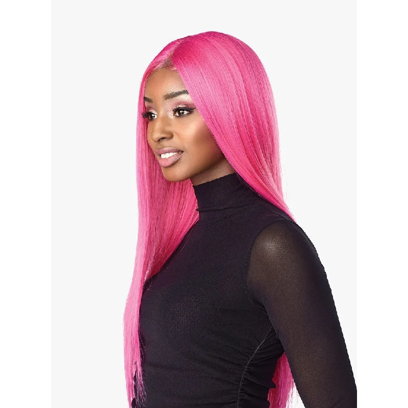 Synthetic lace wig with a heat - resistant formulaSensationnel Synthetic Shear Muse Lace Front Edge Wig – Lachan