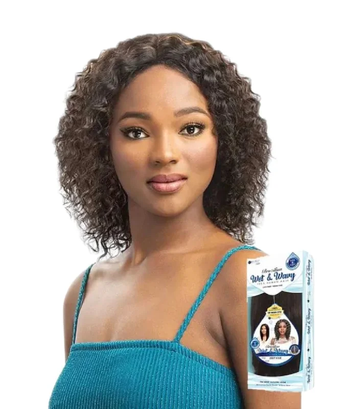 Full - lace wig with a natural - looking hairline for a seamless appearanceSensual Vella Vella Brazilian Wet & Wavy Lace Part Wig - Deep Wave