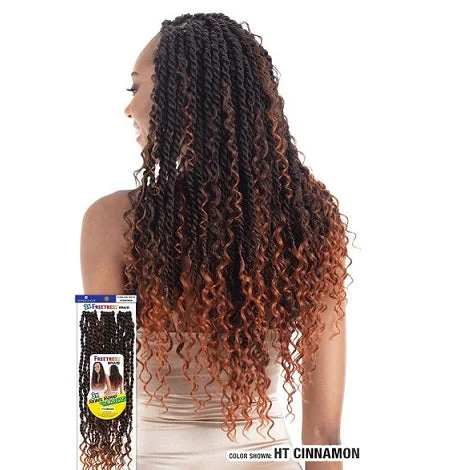 Braided wigs for a formal event with a sophisticated designShake-N-Go Freetress Synthetic Crochet Braids - 3X Rebel Boho Twist 22"