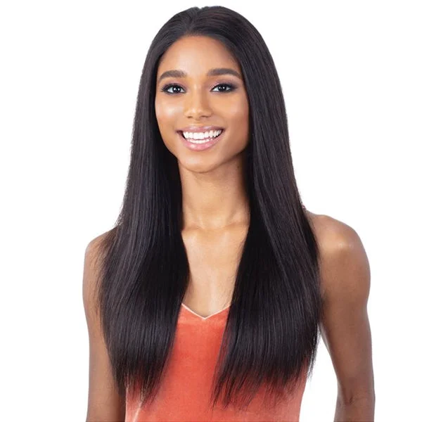 Lace wig with a wispy fringe for a soft and feminine lookSHAKE N GO HD 13"X4" STRAIGHT 24" GIRLFRIEND LACE FRONTAL [SWQR24X]