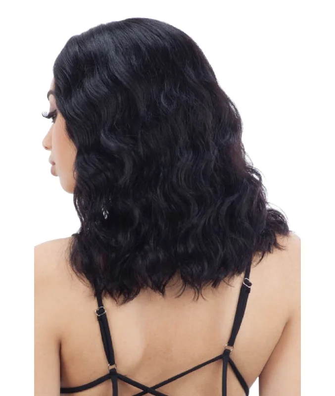 Lace wig with a wispy fringe for a soft and feminine lookShake-N-Go Naked Human Hair Lace Front Wig - Rhia