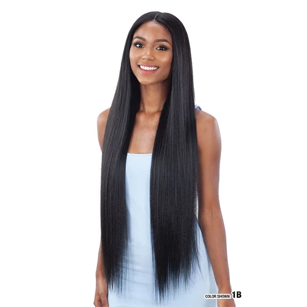 Lace wig with a pre - bleached knot for a natural - looking scalpSHAKE N GO ORGANIQUE LACE FRONT WIG LIGHT YAKY STRAIGHT 36" [SW0YX36]