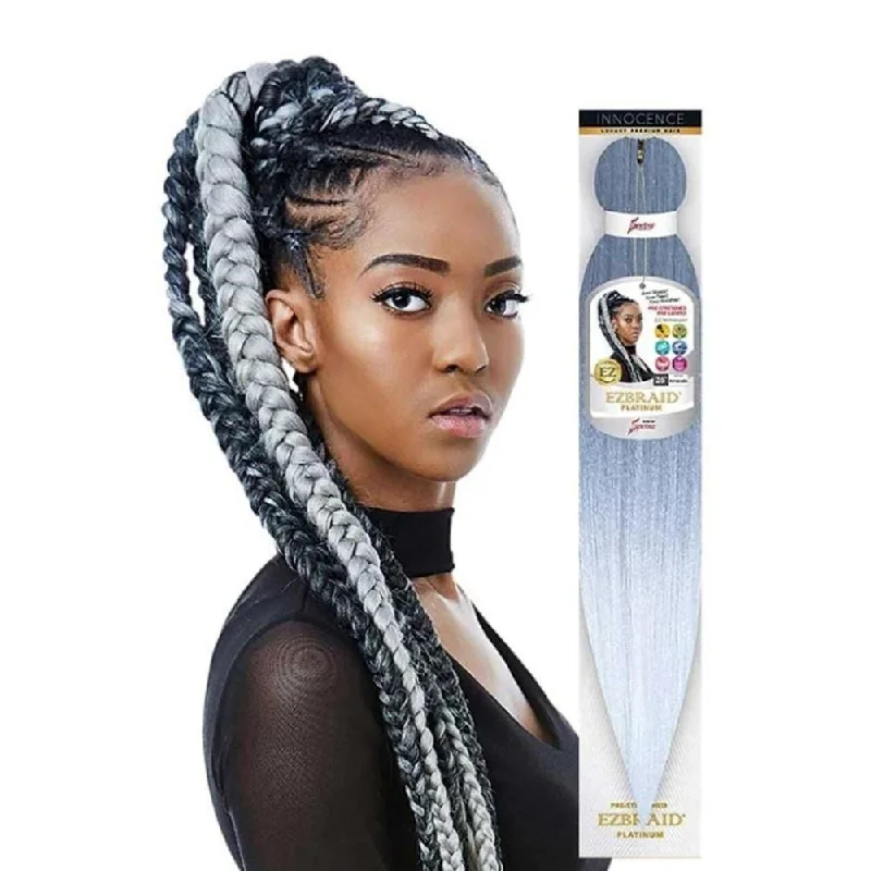 Colored braided wigs with a rainbow ombre effectSPETRA 26" EZ BRAIDING HAIR