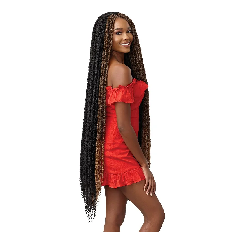 Braided wigs with a water - wave texture for a unique lookOutre Crochet Braids X Pression Twisted Up Bonita Infinity Locs 40"