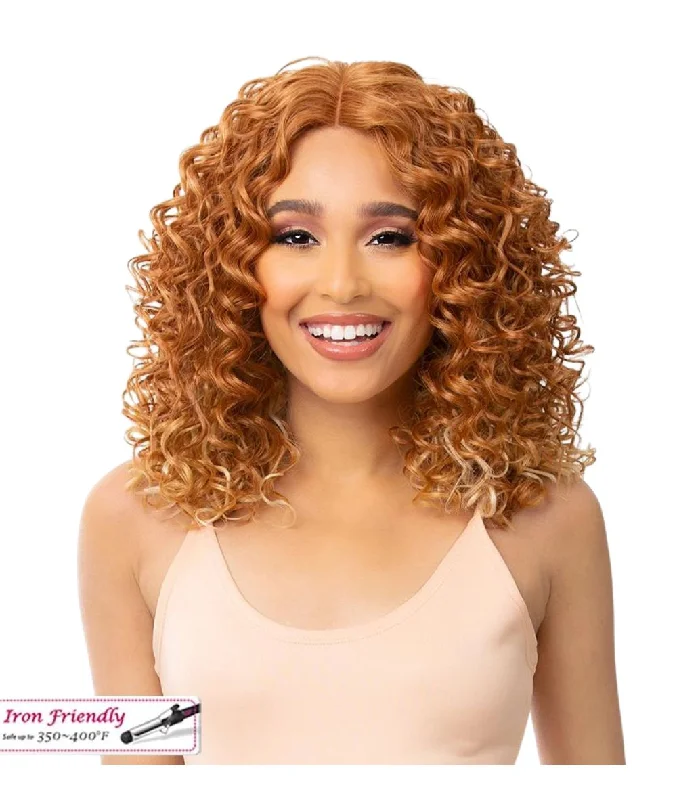 Lace wig with a middle - part for a classic and elegant styleItsawig Premium Synthetic Hd Lace Wig- Kenzia