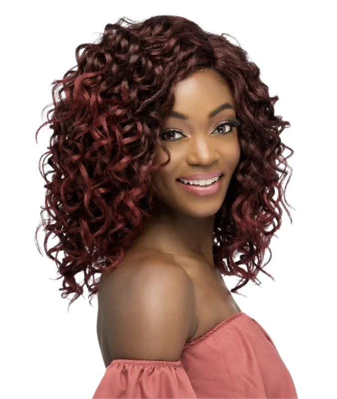 Lace wig in a chocolate - brown color for a rich and warm appearanceVivica A Fox Swiss Lace Front Wig - Emilia