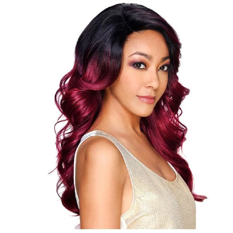 Lace wig with a wispy fringe for a soft and feminine lookZury Sis Invisible Top Part Lace Wig – Ari (2 - Dark Brown only)