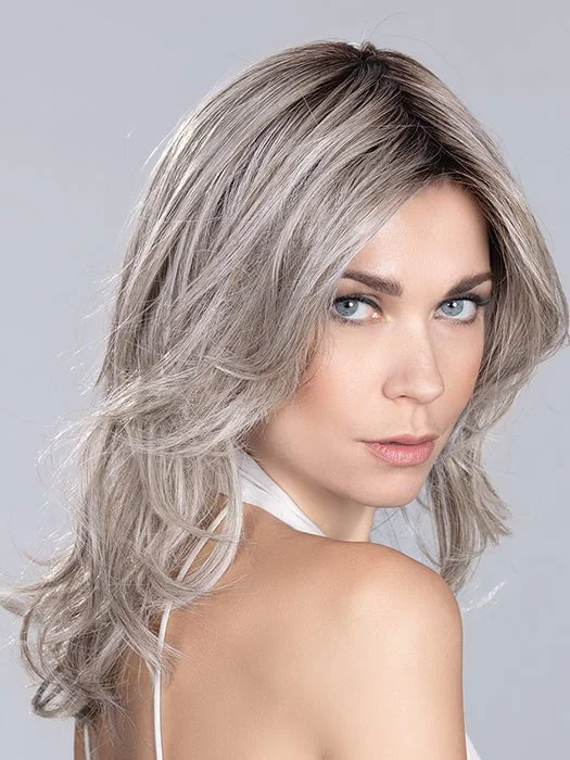 Long - length wig with a side - swept bang for a sophisticated lookVoice | Heat Friendly Synthetic Lace Front (Mono Top) Wig by Ellen Wille