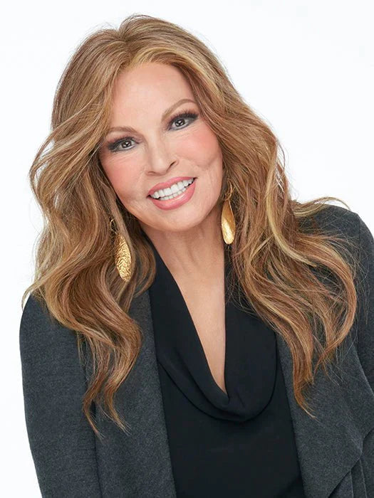 Long - length wig with a side - swept bang for a sophisticated lookStatement Style | Heat Friendly Synthetic Lace Front (Mono Top) Wig by Raquel Welch