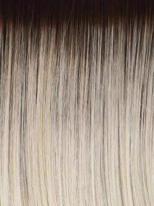 RL613SS SS PLATINUM | Dark Brown roots with Warm Platinum Blonde